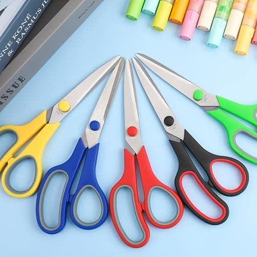 Scissors Bulk Set of 32-Pack, 8" All Purpose Multipurpose Sharp Sewing Craft Fabric Scissors for Office Home High/Middle School Student Office Teacher Art Supplies, Right/Left Handed thumbnail 9
