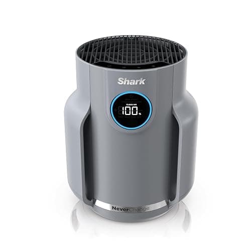Shark Air Purifier for Home, NeverChange Compact Pro, for Bedroom, Nursery, Home Office, Dorm, HEPA-Exceeding Filter, Captures Pollutants, Pet Dander, Dust, Odor, Smoke, and More, HP071BRN, Winter Fog - Image 1