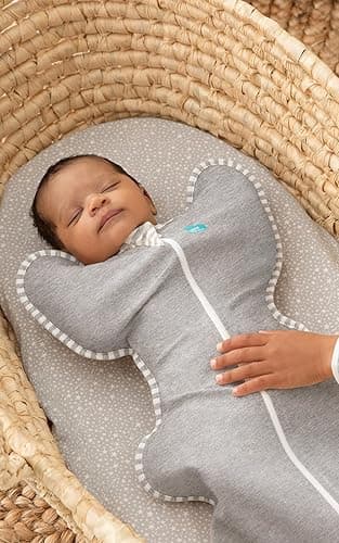 Love To Dream Swaddle UP, Gray, Newborn, 5-8.5 lbs., Dramatically better sleep, Allow baby to sleep in their preferred arms up position for self-soothing, snug fit calms startle reflex - Gray - Newborn (5-8.5 lbs) thumbnail 9