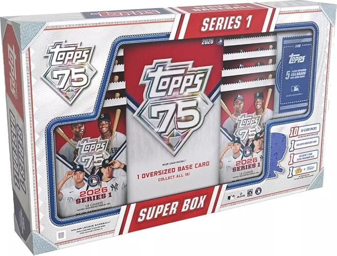 2026 Topps MLB Series 1 Baseball Trading Card Super Box - Image 1
