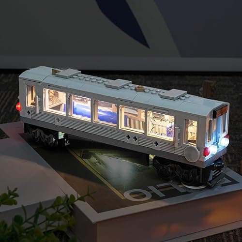 Hilighting Upgraded Led Light Kit Compatible with Lego Doc Ock Subway Train Scene Building Set, Lights Decoration Compatible with Lego 76321 (Model Not Included) thumbnail 4