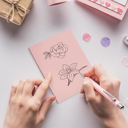5 Pack 4"x6" Pale Pink Rubber Stamp Carving Blocks Pink Rubber Carving Blocks Linoleum Block for Stamp Maker Printmaking Supplies thumbnail 2