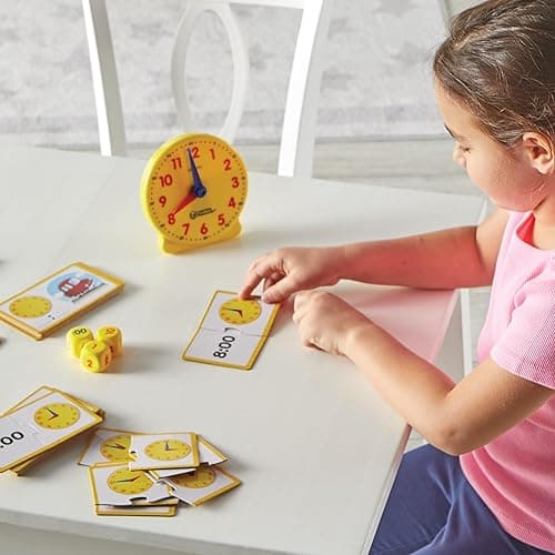 Learning Resources Time Activity Set - 41 Pieces, Ages 5+,Clock for Teaching Time, Telling Time, Homeschool Supplies, Montessori Clock - Time Activity Set thumbnail 5