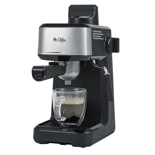 Mr. Coffee 4-Shot Steam Espresso Cappuccino and Latte Maker with Stainless Steel Frothing Pitcher - Image 1