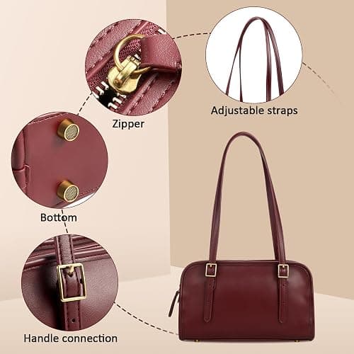 MINKARS Swing Zip Shoulder Bag with Cherry Bag Charm thumbnail 6