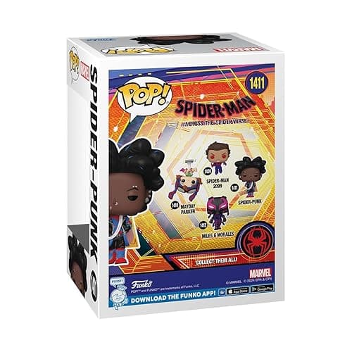 Funko POP! Marvel: Spider-Man Across The Spider-Verse - Spider-Punk - Unmasked - Collectable Vinyl Figure - Gift Idea - Official Merchandise - for Kids & Adults - Movies Fans thumbnail 3