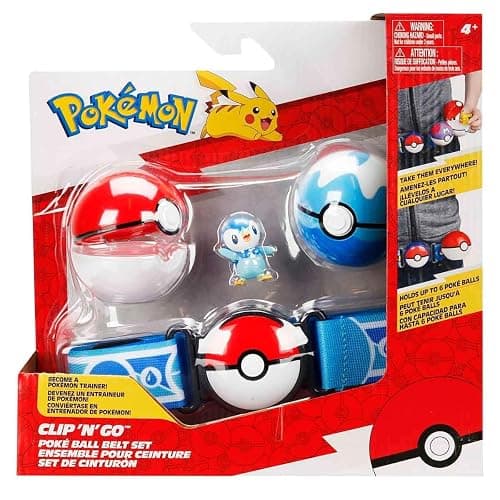 Pokemon Clip 'N' Go Poke Ball & Dive Ball Belt Set, Piplup thumbnail 3
