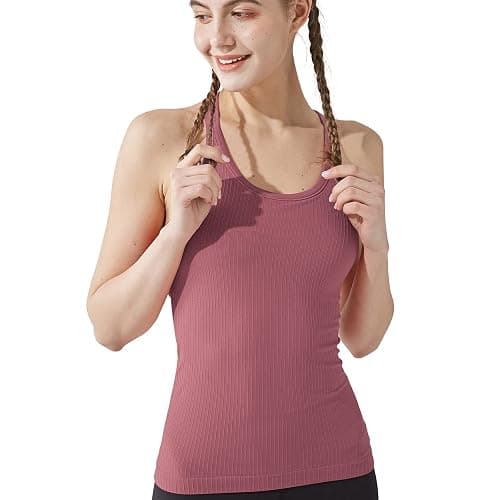 sphinx cat Yoga Racerback Tank Top for Women with Built in Bra,Women's Padded Sports Bra Fitness Workout Running Shirts - Image 1