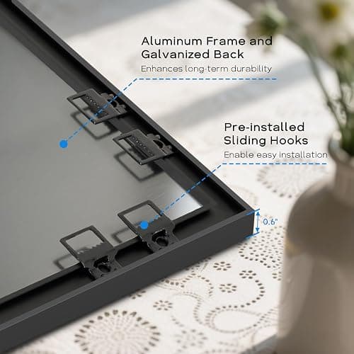 QUEENLINK White Board Cork Board Combo, 36'' x 24'', Magnetic Dry Erase Board and Pin Board for Wall, Black Aluminum Frame Bulletin Board for Home Office School with Accessories thumbnail 7