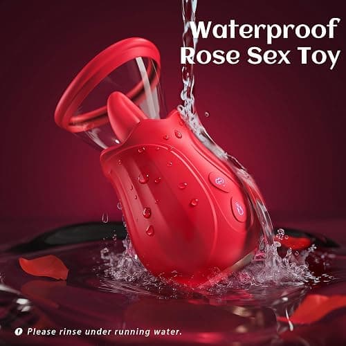 Gasevimo Vibrator Sex Toys Rose Toy - AI APP Adult Toys for Women 7 Sucking & 10 Tongue 360° Licking & Vibrating, Rose Sex Toy Vibrators for Clit Nipple, Removable Cup Couples Sex Toy Sex Novelties thumbnail 8
