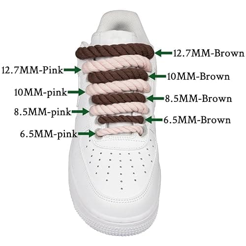 Endoto Rope Laces for Air Force 1, Thick Chunky Fat Shoelaces Strings for AF Sneaker Shoes thumbnail 7