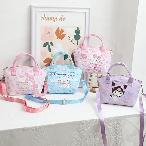 TradWloth Cute Mini Purse Crossbody, Soft PU Leather Messenger Shoulder Bag Cartoon Handbag, 2Pcs thumbnail 3