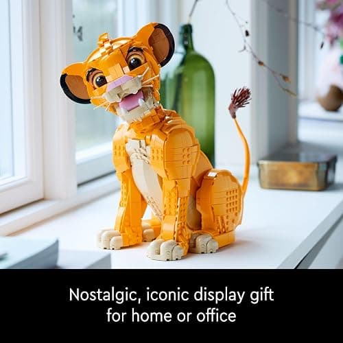 LEGO Disney Young Simba The Lion King Building Sets for Adults - Buildable Figurine for Display, Ages 18+ - DIY Kits & Crafts for Fans of Movie - Collectible Disney Birthday Gift - 43247 thumbnail 6