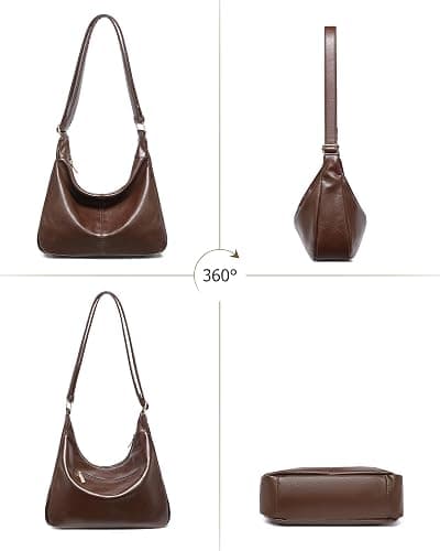 Hobo Bag for Women with Mini Purse Soft Vegan Leather Slouchy Shoulder Crossbody Handbag 2025 Fall Tote thumbnail 7
