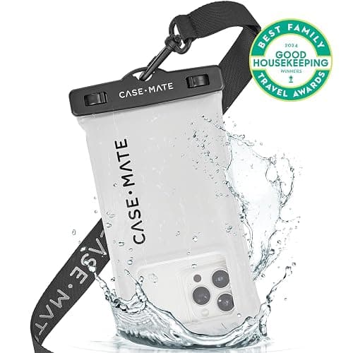 Case-Mate Soap Bubble IP68 Waterproof Phone Pouch - Floating Waterproof Phone Case w/Crossbody Lanyard - Cruise Ship Travel Essentials - Compatible w/All Devices - Touchscreen Friendly - Iridescent - Iridescent thumbnail 3