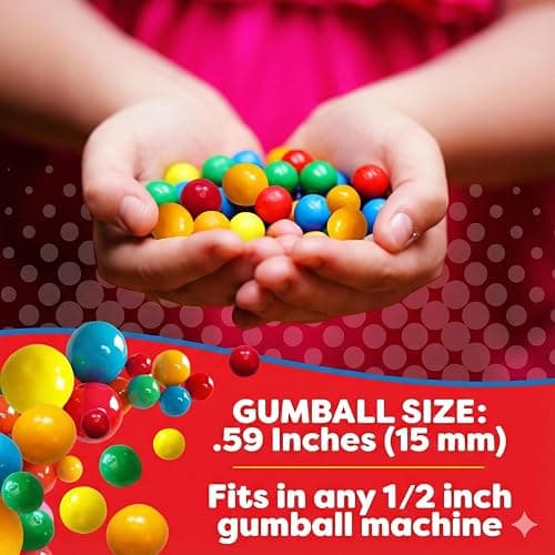 American Gumball Company Refill Gumballs 2 Pound Bag - .59 inch Small Gumballs for 1/2" Gumball Machine, Assorted Flavors thumbnail 6