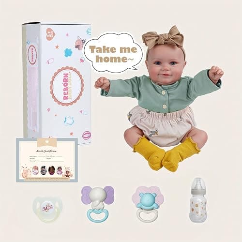 BABESIDE Reborn Baby Dolls, 20Inch Cute Soft Vinyl Realistic-Newborn Baby Doll Poseable Real Life Lifelike Baby Dolls w/Doll Accessories for 3+ Year Old Girls thumbnail 6