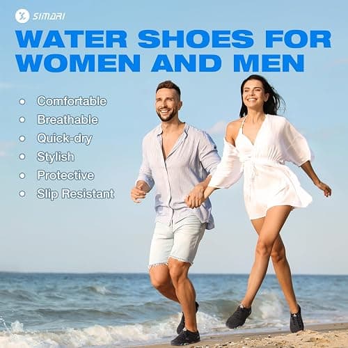 SIMARI Water Shoes for Women Men - Barefoot Quick-Dry Aqua Socks | Lightweight Swim Shoes for Surfing, Swimming, Beach Sports, Kayaking, Diving | Non-Slip Design thumbnail 7