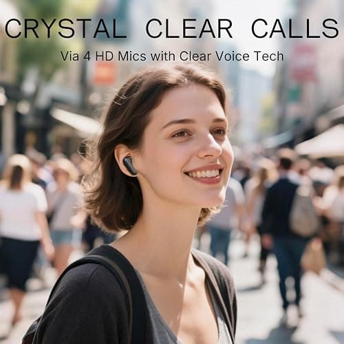 CMF Buds 2a Wireless Earbuds 2025 New Active Noise Cancelling 42dB Hybrid ANC Bluetooth Headphones, 12.4mm Dynamic Driver for Big Bass, 4 Mic Clear Calls, Sport Ear Buds for iPhone, Android, Dark Grey thumbnail 2