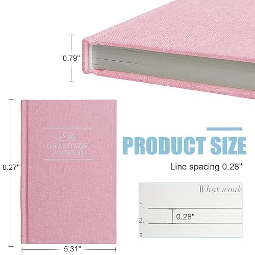 Gratitude Journal Daily Affirmations with Simple Guided Format-Undated Life Planner, Daily Planner, For You More Happiness, Positivity, Affirmation, Mindfulness&Self Care(Pink) thumbnail 2