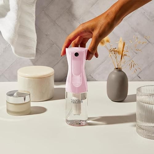 TANGLE TEEZER Travel-Size Fine Mist Continuous Spray Bottle, Reusable and Refillable, for Hair Detangling and Styling, 6.1 oz, Millennial Pink thumbnail 7