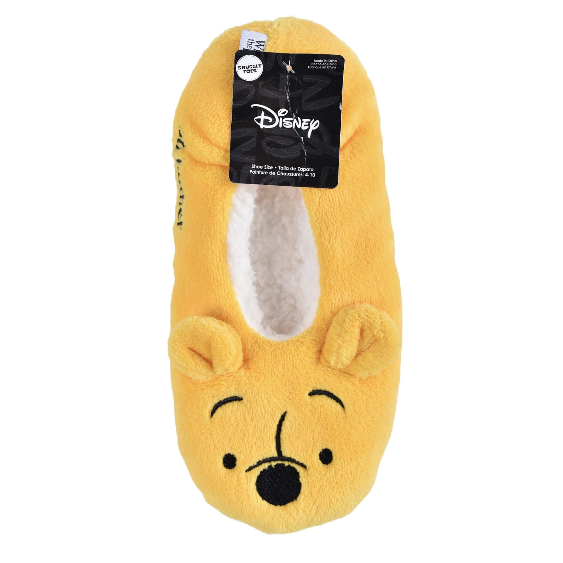 Winnie the Pooh - Juego de 1 pie de felpa para mujer, amarillo, 9/11, Amarillo, 9-11 thumbnail 3