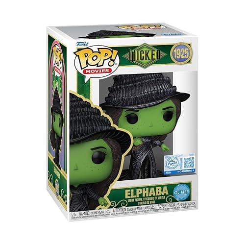 Funko Pop! Movies: Wicked Pt. 2 - Elphaba - Glitter - Amazon Exclusive - Collectable Vinyl Figure - Gift Idea - Official Merchandise - Toys for Kids & Adults - Movies Fans - Figure for Collectors - Image 1