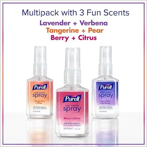 PURELL Hand Sanitizer Spray, Infused with Essential Oils, Scented Variety Pack, 2 fl oz Travel-Size Bottle (Pack of 6) - 2026-04-ECMP thumbnail 7