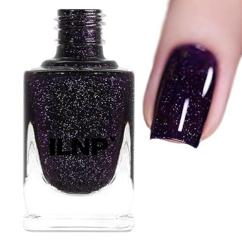 ILNP Annabelle - Striking Blackened Eggplant Purple Holographic Nail Polish