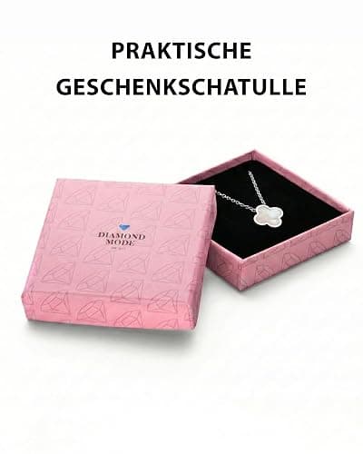 DIAMOND MODE Kleeblatt Armband Damen Gold – Schmuck 18K vergoldet, Clover Perlmutt, Chirurgenstahl 316L, wasserfest, verstellbar 16–20 cm – Geschenk thumbnail 9
