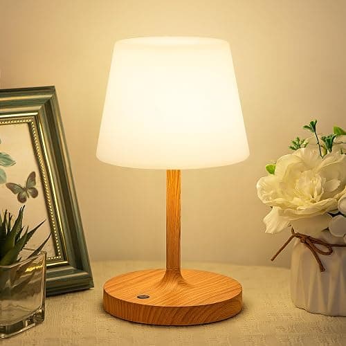 Kakanuo Cordless Shower Lamp Waterproof, Cordless Lamp with 4000mAh Battery, Rechargeable Table Lamp, Touch Dimmable Desk Light for Outdoor, Kitchen, Bathroom, Camping, Patio, IP54 - Image 1