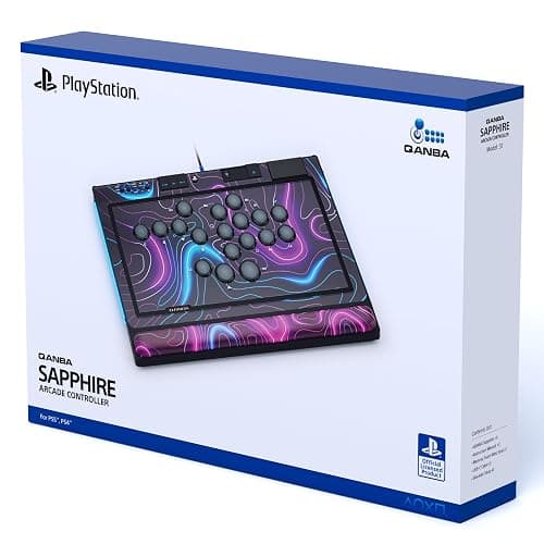 Qanba Sapphire S1 Street Fighter 6 Juri Edition Leverless Arcade Controller Joystick for PlayStation 5 and PlayStation 4 and PC (Fighting Stick) Officially Licensed Sony Product，Detachable Joystick，Tournament Grade for Fighting Games,18 Adjustable Buttons, Detachable Wrist Rest thumbnail 8