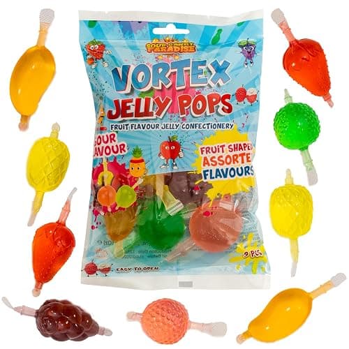 Candy Paradise Halal Sour Vortex Jelly Pops - Jelly Fruits - TikTok Jelly - Fruity Pops - Ice pops 315g (1) - Image 1