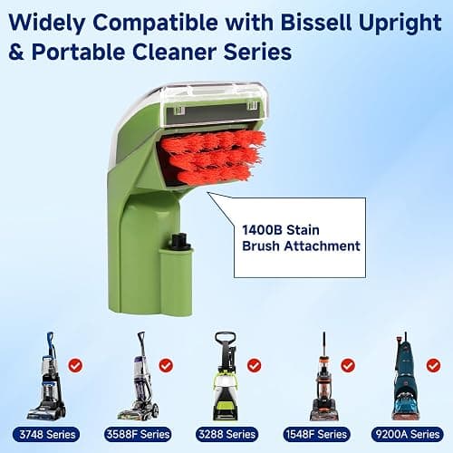 1400B 3353 for Bissell Little Green Carpet Cleaner Brush Attachment – 3" Tough Stain Brush Tool for 1400B 3353 Series, Multi-Surface Portable Deep Cleaner Parts thumbnail 3