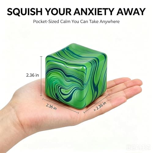 1 Pack Fidget Toys Squishy Stress Cube, Stress Balls for Kids Adults Squishies Stress Relief, Sugar Sensory Toys for Kids with Autism, Fidgets for Classroom Prize Toys thumbnail 2