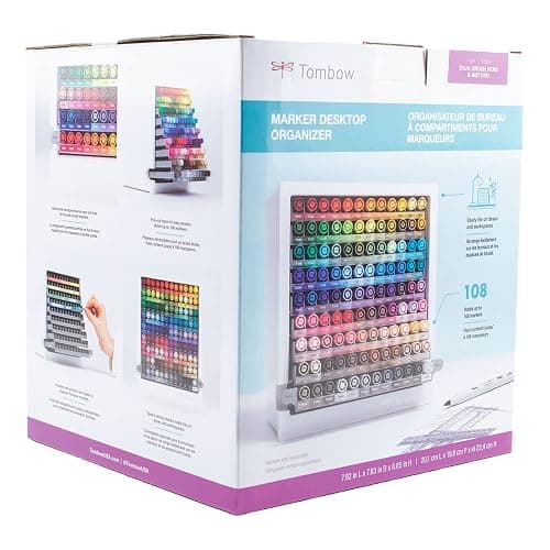 Tombow 56840 Marker Desktop Organizer , White thumbnail 8
