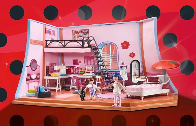 PLAYMOBIL Miraculous 71334 Miraculous: Marinettes Loft, bunter Spielspaß inklusive Marinette, Manon und Zubehör, Abenteuer mit Ladybug, detailreiches Spielzeug für Kinder ab 4 Jahren thumbnail 2