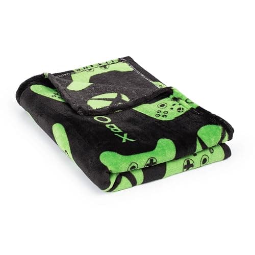 Jay Franco Xbox Throw Blanket with Game Controller Gift Box - Plush Throw Measures 46 x 60 Inches - Kids Super Soft Special Edition Fleece Gamer Bedding thumbnail 7
