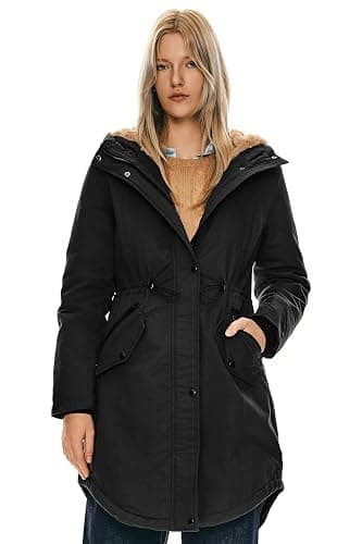 Orolay Women's Thicken Fleece Lined Parka Winter Coat Hooded Jacket with Pockets thumbnail 3