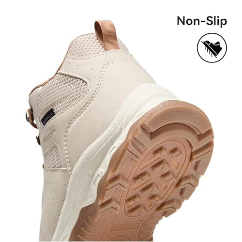 ANJOUFEMME Womens Waterproof Hiking Boots Lightweight Non-Slip Outdoor Boots for Trekking Backpacking and Camping thumbnail 3