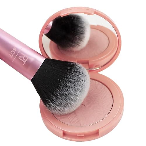 Real Techniques Mini Multitask Makeup Brush, For Blush, Bronzer & Powder, Face Brush with Custom-Cut Synthetic Bristles, For Loose & Pressed Powder, Travel Sized, Vegan & Cruelty-Free, 1 Count thumbnail 5