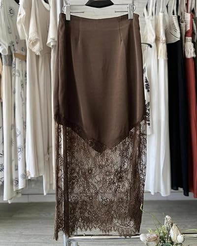 Women Lace Patchwork Skirts High Waist A Line Y2K Elegant Maxi Long Skirts Party Boho Skirt thumbnail 7