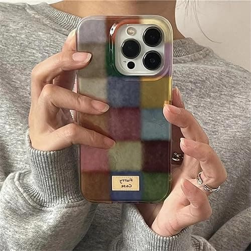 Mainrenka Trendy Aesthetic Cute Colorful iPhone 13 Pro Max Case Shockproof Design Slim Fit Protective Cover Phone Case with for Women Girls thumbnail 2