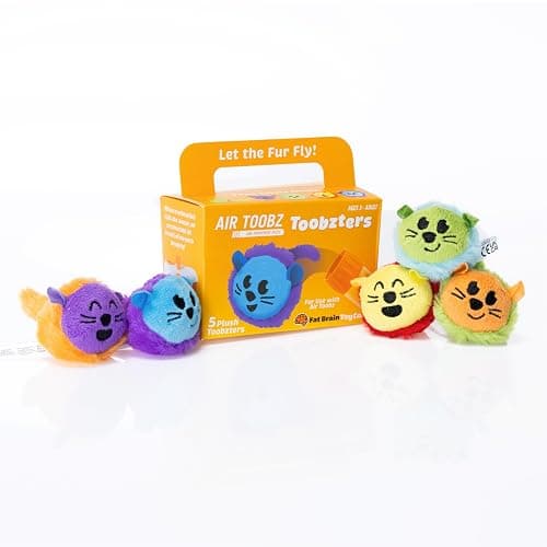 Fat Brain Toys Air Toobz Toobzters - Air Toobz Toobzters 5 Pack ~ New Plush for Ages 3 to 12 - Image 1