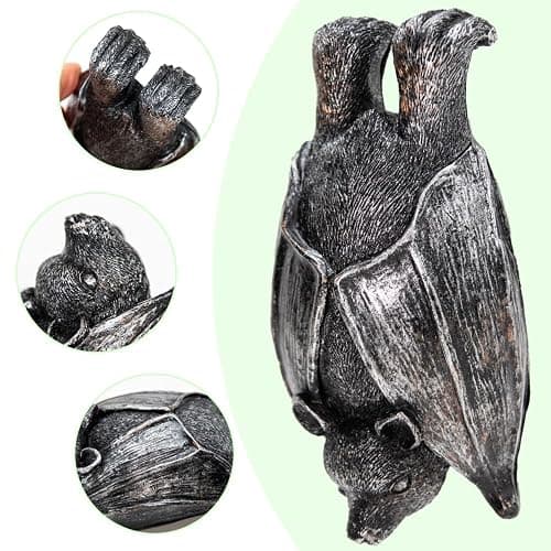 HPMAISON Plant Pot Hanger Bat Resin Statue Halloween Bat Garden Flower Pot Decoration Outdoor Decorative Sculptures Ornaments Figurine Weatherproof and UV Resistant thumbnail 4
