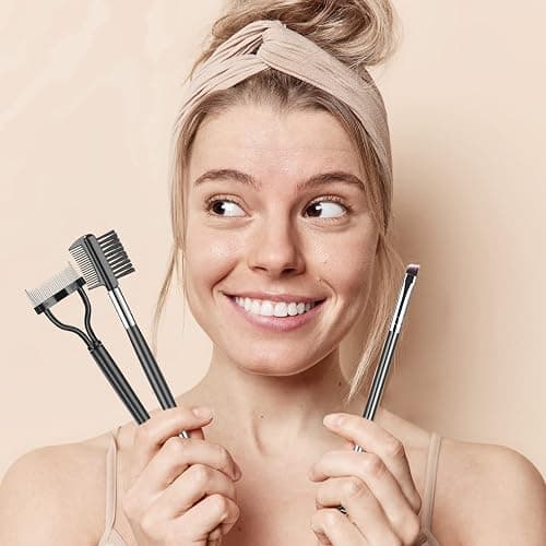 SWEET VIEW Eyebrow Brush Eyelash Separator Brow Comb & Lash Spoolie Professional Eye Makeup Tools (3 Pieces Set) thumbnail 7