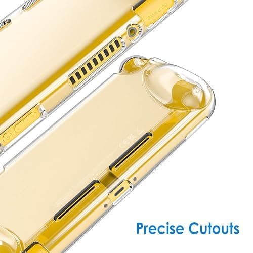 JETech Grip Case for Nintendo Switch Lite, HD Clear | Ergonomic Grip Design, Shock-Absorbing Protection, Anti-Scratch Clear Back, Slim Fit thumbnail 7