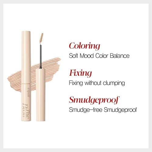 Espoir The Brow Color Fixing Cara #4 Fake Bleach | Easy Fixing without Clumping with Skinny Brush, Long-Lasting & Smudge-proof Eyebrow Mascara, Soft Mood Coloring Tinted Gel, Korean Makeup, 0.1 Fl Oz. thumbnail 5