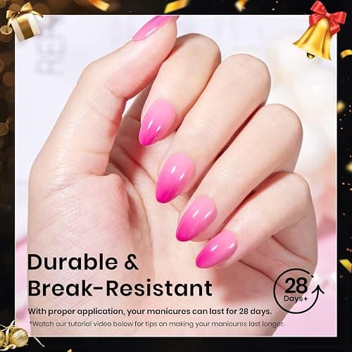 Beetles Gel Nail Tips 576Pcs Pre-shape Short Almond Etch-X Nail Tips,12 Sizes Soft Acrylic False Nail Tips Half Matte Full Cover Easy DIY Press On Nail Extensions Art Salon Gift Set for Women thumbnail 4