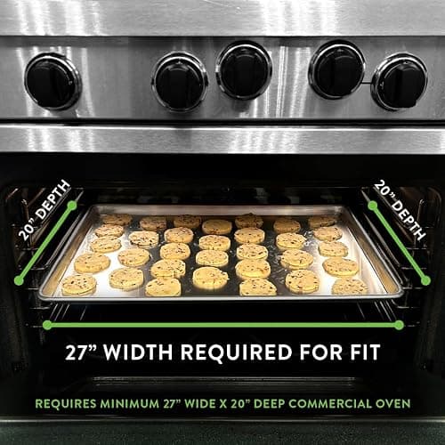 Nordic Ware Aluminum Full Size Sheet Pan 26 x 18 inches for commercial oven use, Full Sheet, 2-Pack (For Commercial Oven Use., Not for standard home ovens) thumbnail 3